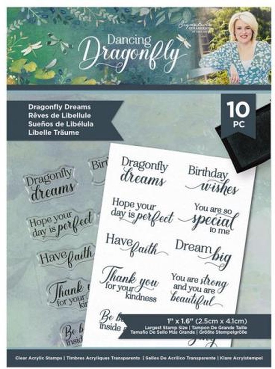 Saras Signature - Dancing Dragonfly - Clearstamp - Dragonfly Dreams